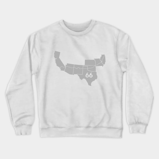 Home on 66 Crewneck Sweatshirt by rhysfunk